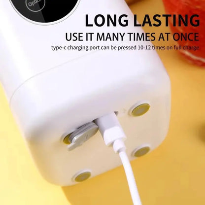 Electric Blender Rechargeable Portable Juicer USB Charging Hand Blender Electric Fruit Juicer 12 Blades Crushed Ice Juicer Cup - RIGBYZ