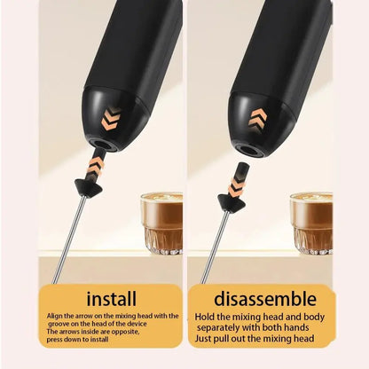 Hot sale Electric Milk Frother Handheld Egg Beater Foamer Coffee Maker Electric Blender Mixer Mini Portable Blender Kitchen Tool - RIGBYZ