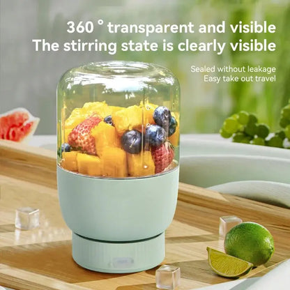 Portable Fruit Blender 800ml Multifunctional Electric Juicer Cup 10 Steel Blades Summer Milkshake Machine USB Rechargeable - RIGBYZ