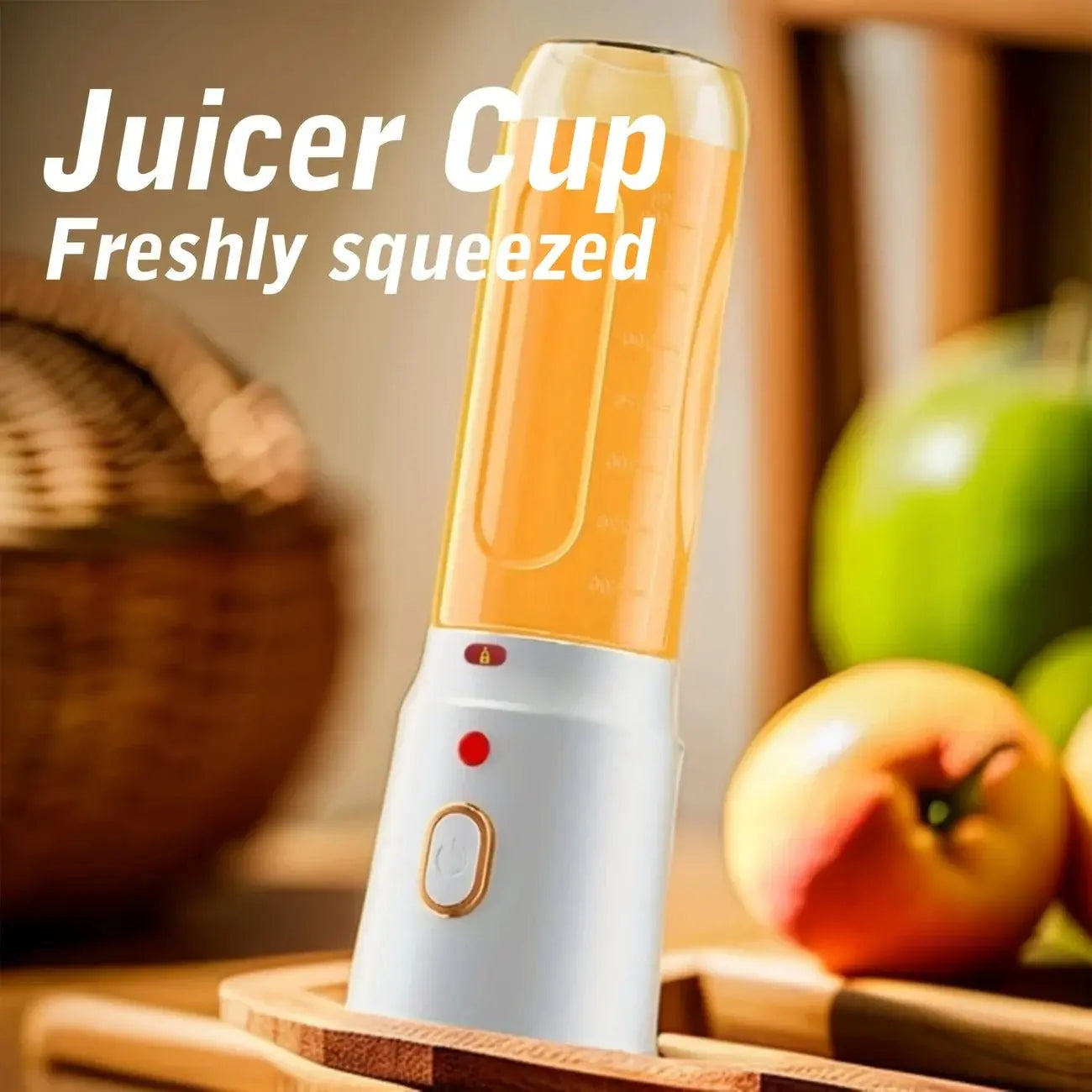 Portable electric juice cup - USB rechargeable blender, single button operation, suitable for smoothies, milkshakes, and juices - RIGBYZ