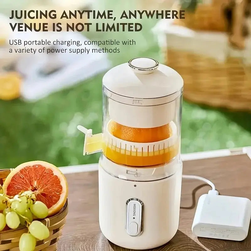 Home Travel 1500mAh Rechargeable Juicer For Lemon Orange Citrus 45W Wireless Blender Automatic Separation Raw Electric Juicer - RIGBYZ