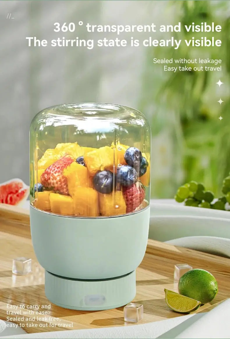 Portable Fruit Blender 800ml Multifunctional Electric Juicer Cup 10 Steel Blades Summer Milkshake Machine USB Rechargeable - RIGBYZ