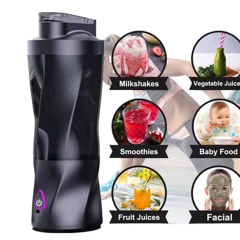 Portable USB Rechargeable Blender Cup 700ML High Speed Personal Electric Blender for Juice Shakes and Smoothie - RIGBYZ