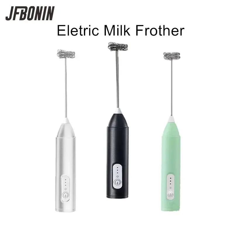 Wireless Milk Frothers Electric Handheld Blender Electrical Mini Coffee Maker Whisk Mixer With USB For Coffee Cappuccino Cream - RIGBYZ