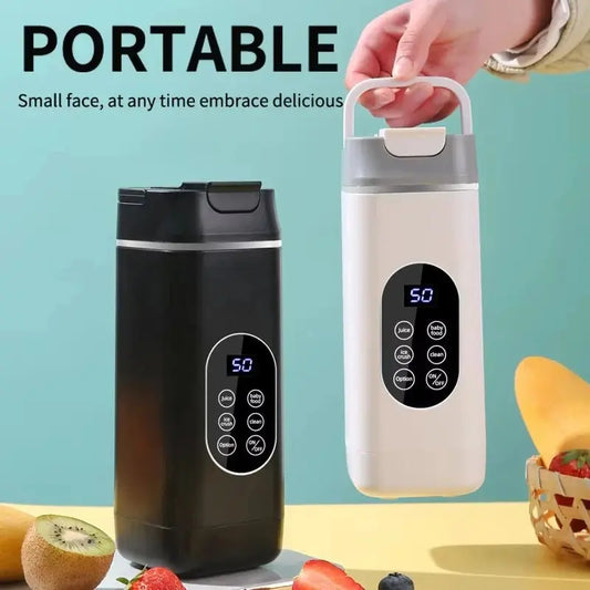 Electric Blender Rechargeable Portable Juicer USB Charging Hand Blender Electric Fruit Juicer 12 Blades Crushed Ice Juicer Cup - RIGBYZ
