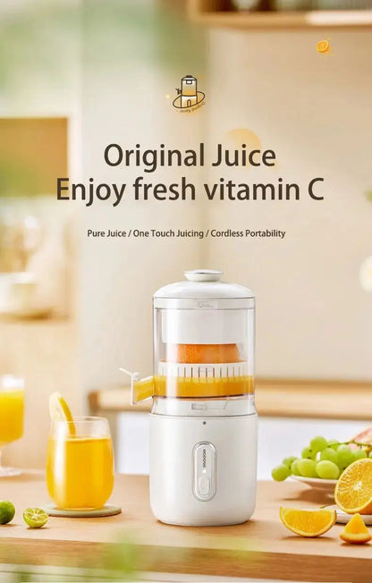Home Travel 1500mAh Rechargeable Juicer For Lemon Orange Citrus 45W Wireless Blender Automatic Separation Raw Electric Juicer - RIGBYZ