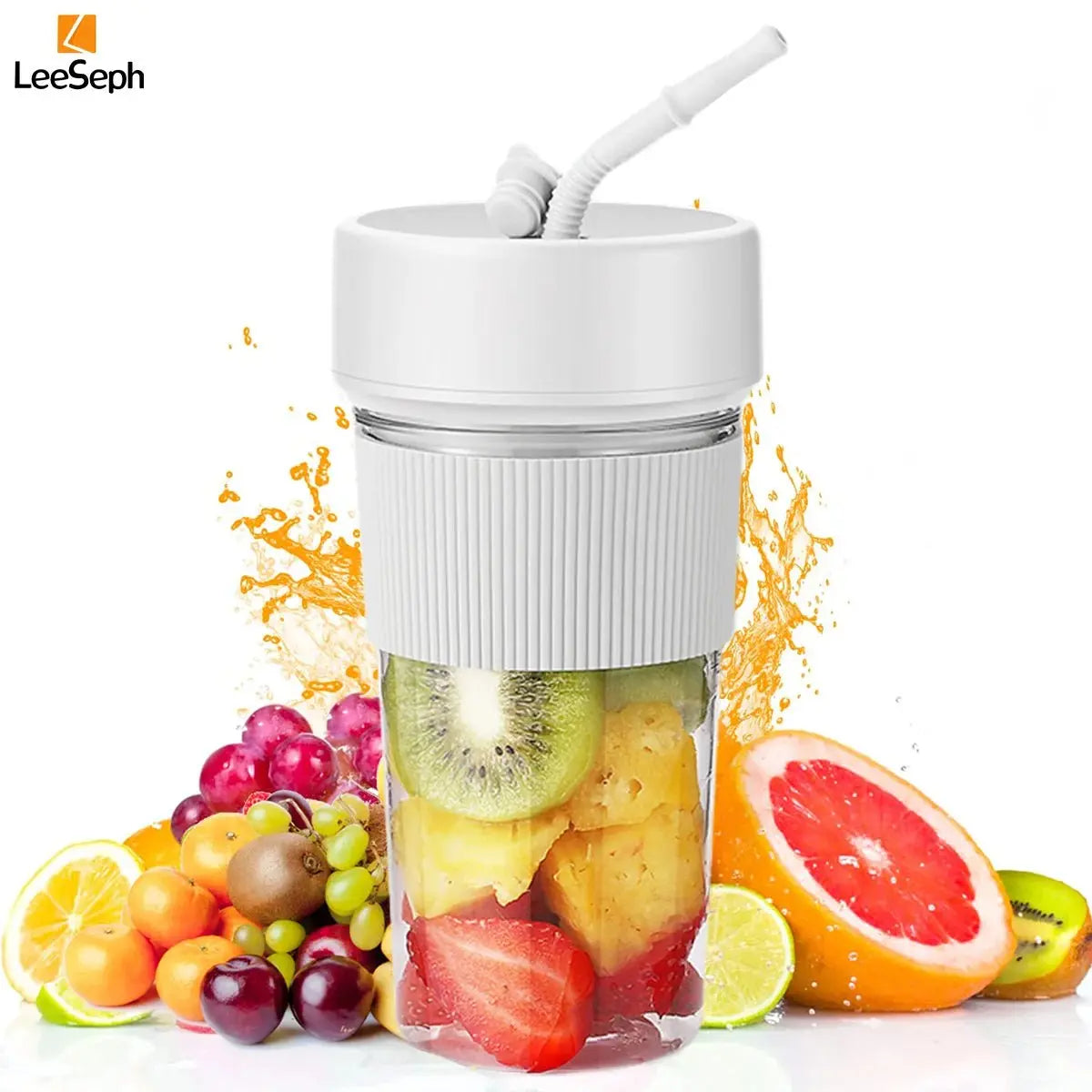 Portable Blender Cup, Electric Juicer Blender, Mini Blender Portable Blender For Shakes and Smoothies, for Home, Gym, Office - RIGBYZ