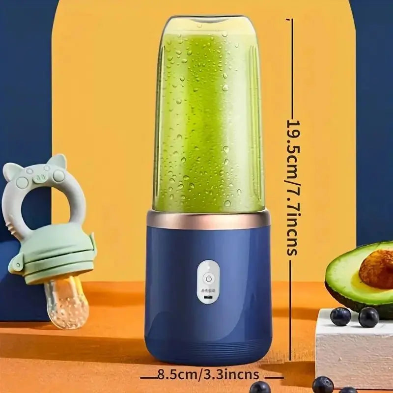 Portable Blender Bottle Multifunction Juice Blender Fresh Juice Smoothie Blender Ice CrushCup Food Processor Juicing Tool - RIGBYZ
