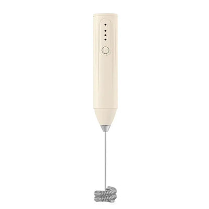 Handheld WhiskAutomatic Stainless Steel Mini Portable Blender 3 Speed Adjustable USB Rechargeable Blender Milk Frother - RIGBYZ