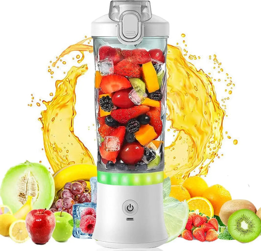 Portable Blender for Smoothies Shakes Juice Personal Small Mini Glass Mixer USB Rechargeable Electric Handheld Watter Bottle - RIGBYZ