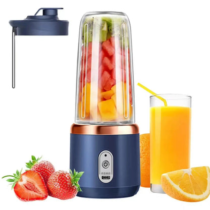 Portable Blender Bottle Multifunction Juice Blender Fresh Juice Smoothie Blender Ice CrushCup Food Processor Juicing Tool - RIGBYZ
