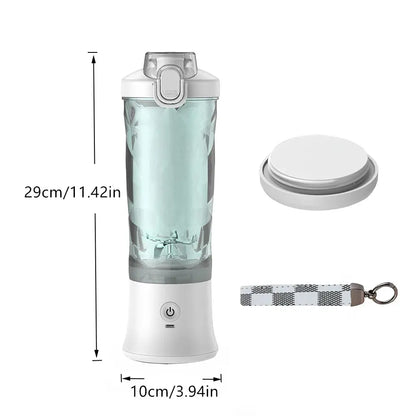Portable Blender, Cordless, 18oz. Vessel, Personal Blender - for Shakes & Smoothies, BPA Free, Leakproof - Lid USB - C Rechargeable - RIGBYZ