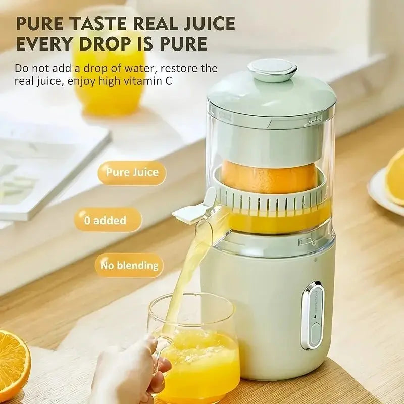 Home Travel 1500mAh Rechargeable Juicer For Lemon Orange Citrus 45W Wireless Blender Automatic Separation Raw Electric Juicer - RIGBYZ
