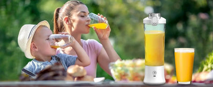 Powerful 20 oz Personal Portable Blender BPA Free USB C Rechargeable Blender with Travel Lid for Shakes Smoothies Home Travel - RIGBYZ