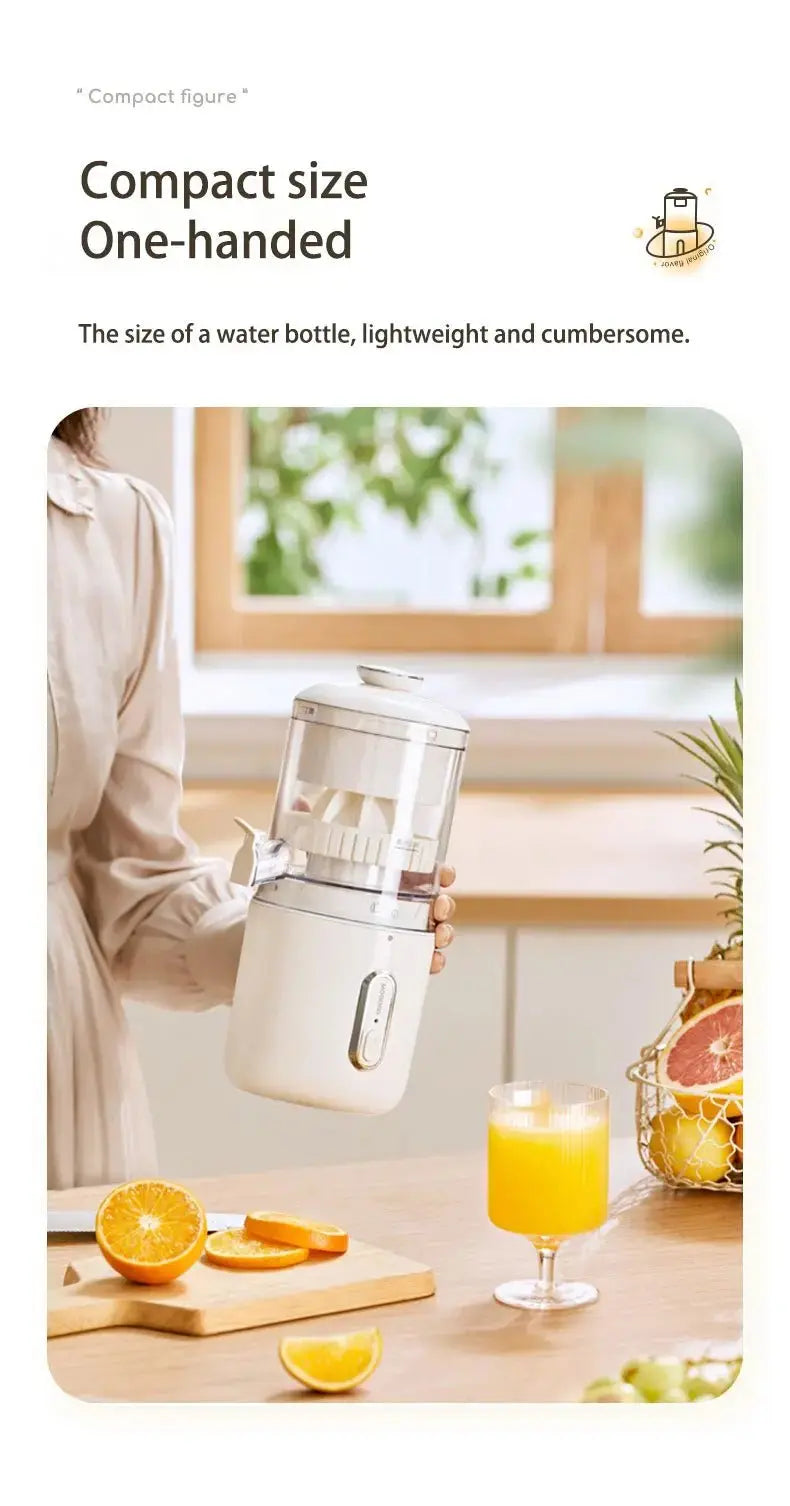 Home Travel 1500mAh Rechargeable Juicer For Lemon Orange Citrus 45W Wireless Blender Automatic Separation Raw Electric Juicer - RIGBYZ
