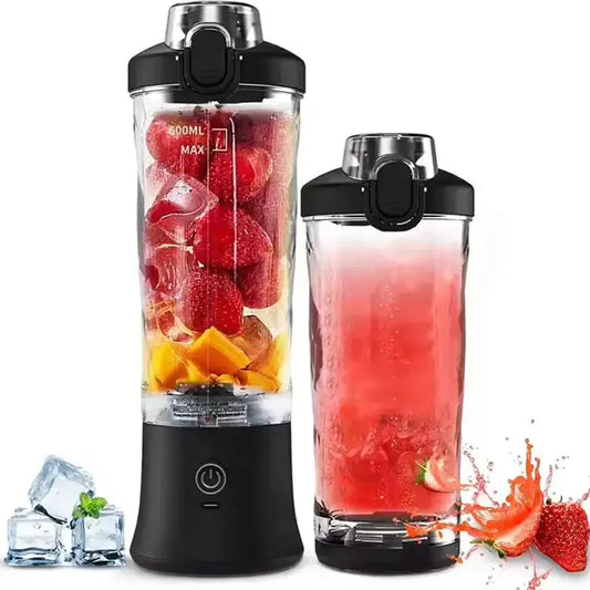 Portable Travel Blender 600ml Smoothie Maker With Spout Portable Blender USB Rechargeable Protein Blender - RIGBYZ
