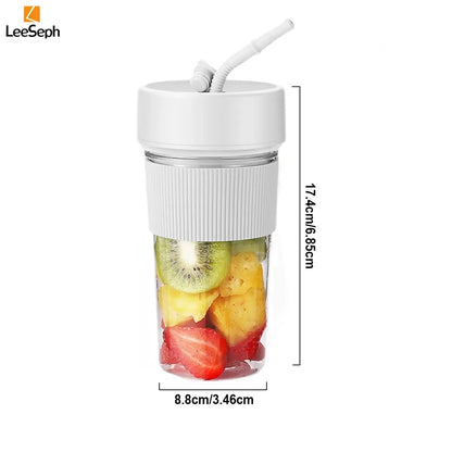 Portable Blender Cup, Electric Juicer Blender, Mini Blender Portable Blender For Shakes and Smoothies, for Home, Gym, Office - RIGBYZ