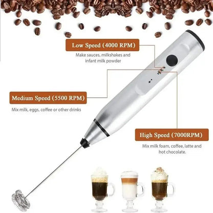 Portable Electric Milk Frothers Handheld Blender USB Mini Coffee Maker Whisk Mixer Cappuccino Cream Egg Beater Food Blender - RIGBYZ