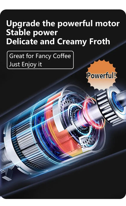 Wireless Milk Frothers Electric Handheld Blender Electrical Mini Coffee Maker Whisk Mixer With USB For Coffee Cappuccino Cream - RIGBYZ