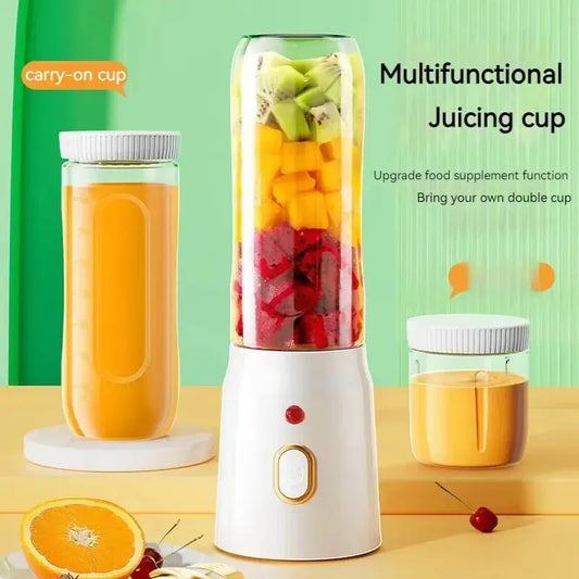 Portable Wireless Blender Electric Fruit Juicer Machine For Orange Ice Crushing 10 Blades Auxiliary Food Machine 1500mA Mixer - RIGBYZ