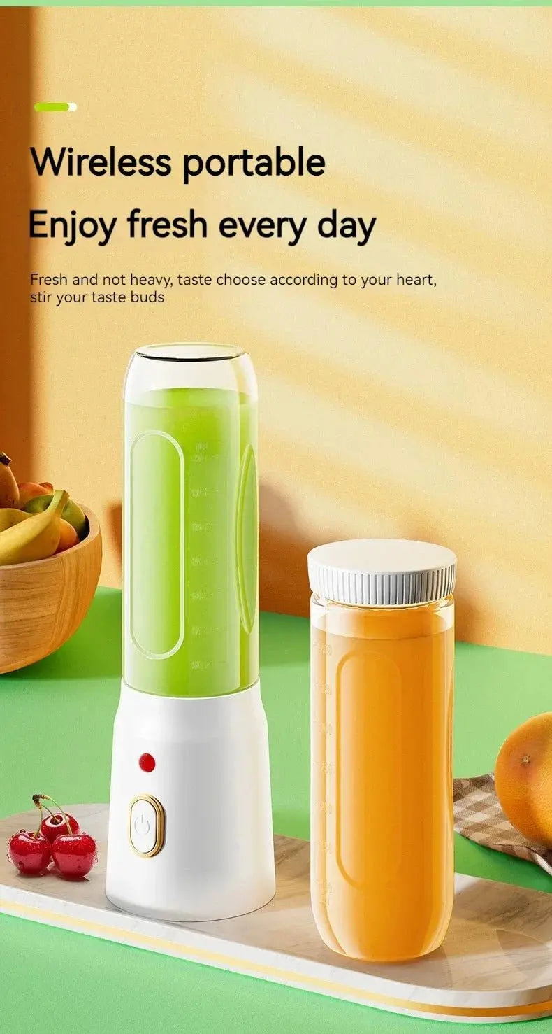 Portable Smoothie Blender Mini Juicers USB Rechargeable Juicer Cup 6 Blades Multifunction Smoothie Milkshake Juice Machine - RIGBYZ