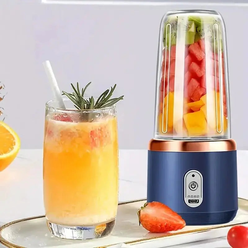 Portable Blender Bottle Multifunction Juice Blender Fresh Juice Smoothie Blender Ice CrushCup Food Processor Juicing Tool - RIGBYZ