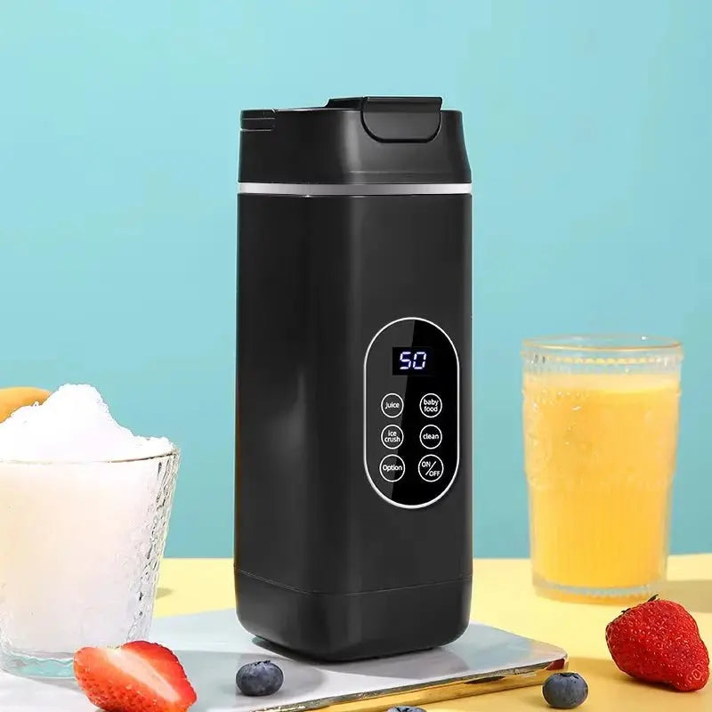 Electric Blender Rechargeable Portable Juicer USB Charging Hand Blender Electric Fruit Juicer 12 Blades Crushed Ice Juicer Cup - RIGBYZ