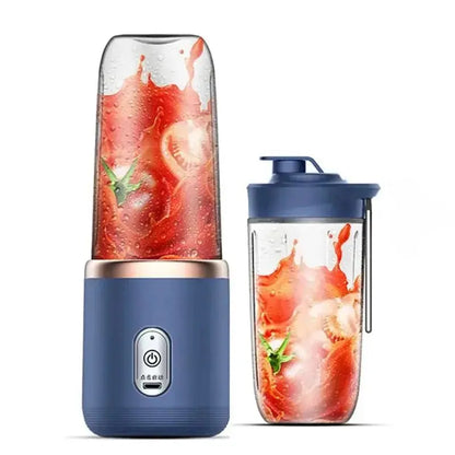 Portable Juicer Cup Smoothie Blender 6 Blade Blender Bottle Household Fruit Juicer Cup USB Rechargeable Juicer Kitchen Tool - RIGBYZ