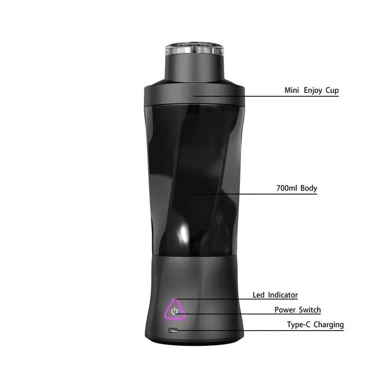 Portable USB Rechargeable Blender Cup 700ML High Speed Personal Electric Blender for Juice Shakes and Smoothie - RIGBYZ