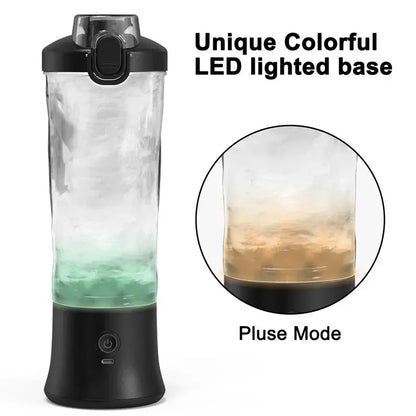 Portable Travel Blender 600ml Smoothie Maker With Spout Portable Blender USB Rechargeable Protein Blender - RIGBYZ
