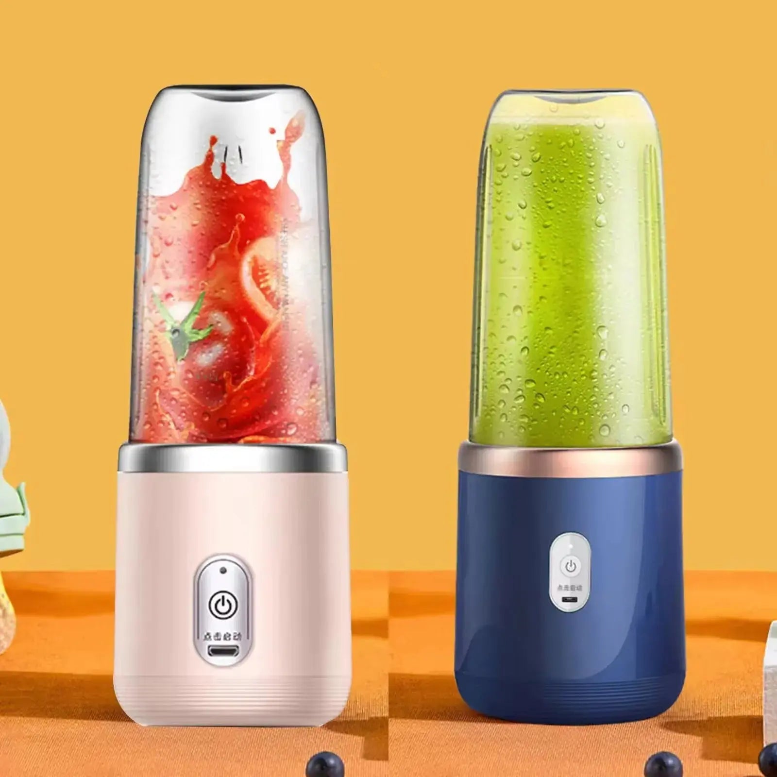 Portable Blender Bottle Multifunction Juice Blender Fresh Juice Smoothie Blender Ice CrushCup Food Processor Juicing Tool - RIGBYZ