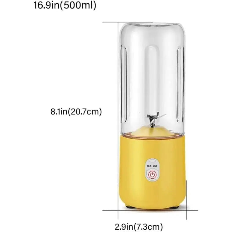 Portable Blender Cup,Mini Blender Portable,Personal Blender For Shakes And Smoothies 500ml For Making Fruit Juices And Smoothies - RIGBYZ