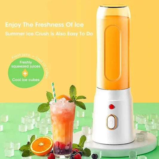 Portable Kitchen Blender Wireless Electric Fruit Juicer Machine For Orange Ice Crushing 10 Blades Auxiliary Food Machine Mixer - RIGBYZ