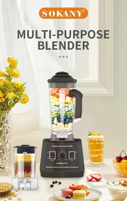 Houselin Smoothie Maker, 5000W Powerful Blender with 2.5L Container, 9 Speeds Control, for Ice/Nut,Kitchen - RIGBYZ