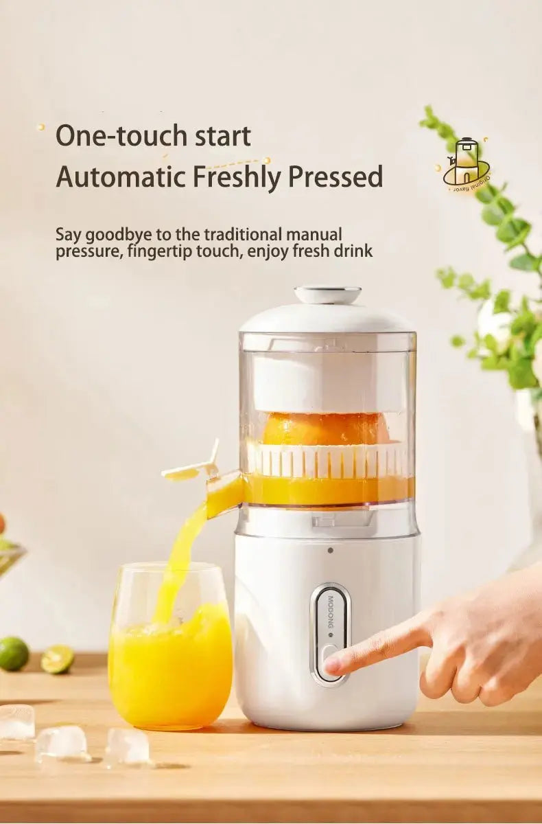 Home Travel 1500mAh Rechargeable Juicer For Lemon Orange Citrus 45W Wireless Blender Automatic Separation Raw Electric Juicer - RIGBYZ