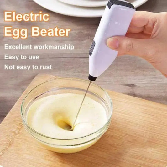 Electric Whisk Mixer Household Handheld Mini Egg Beater Kitchen Blender Coffee Milk Tea Beat Up Cream Stirring - RIGBYZ