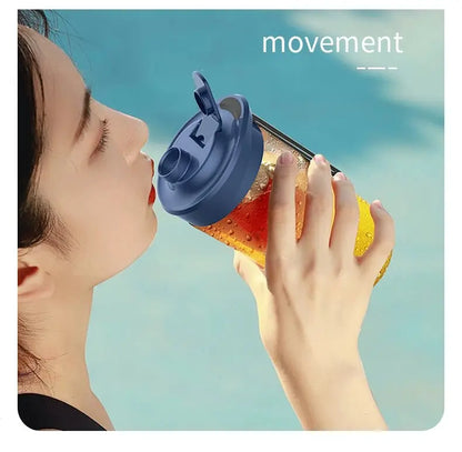 Portable Juicer Cup Smoothie Blender 6 Blade Blender Bottle Household Fruit Juicer Cup USB Rechargeable Juicer Kitchen Tool - RIGBYZ