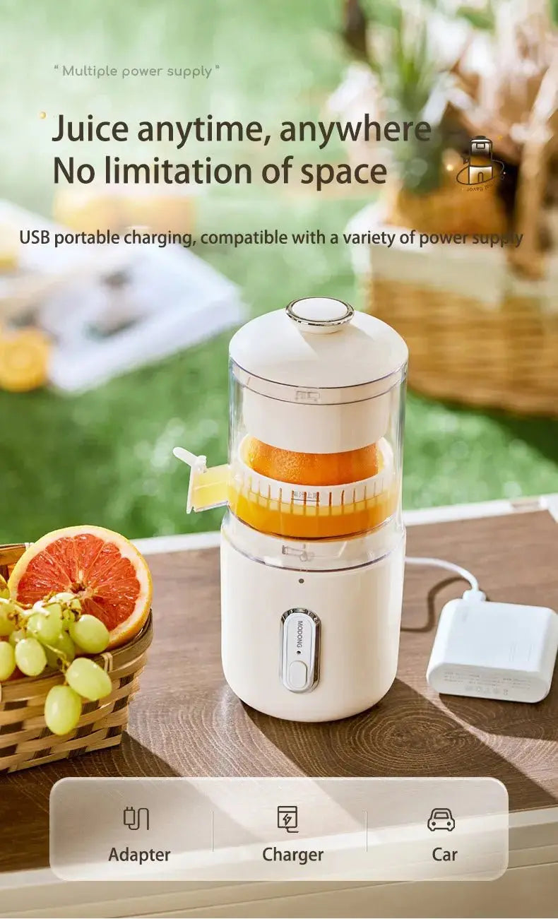 Home Travel 1500mAh Rechargeable Juicer For Lemon Orange Citrus 45W Wireless Blender Automatic Separation Raw Electric Juicer - RIGBYZ