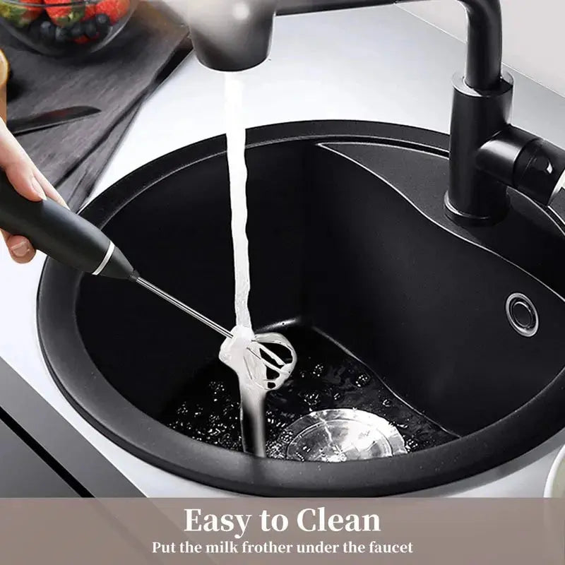 Portable Electric Milk Frothers Handheld Blender USB Mini Coffee Maker Whisk Mixer Cappuccino Cream Egg Beater Food Blender - RIGBYZ