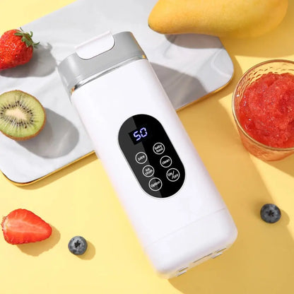 Portable 12 Blade Juicer USB Rechargeable Juicer 420ML Fruit Automatic Smoothie Blender 2 In 1 Blender Bottle Kitchen Tool - RIGBYZ