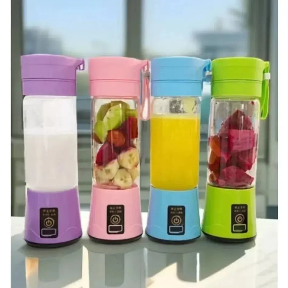 Mini Portable Handheld USB Rechargeable Blender 380ml Travel Smoothie Maker Juicer Cup for On - the - Go Shakes & Juices - RIGBYZ