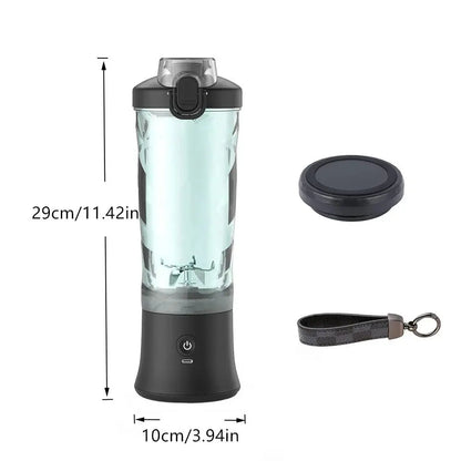 Portable Blender Personal Juicer - Kitchen 20oz USB Rechargeable 4000mAh Large Battery With 6 Blades for Smoothies Shakes Baby - RIGBYZ