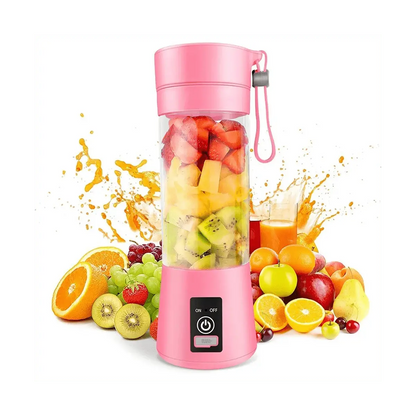 Portable Blender Mini Blender for Shakes and Smoothies Rechargeable USB 380Ml Traveling Fruit Juicer Cup with 6 Blades - RIGBYZ