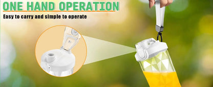 Portable Blender for Smoothies Shakes Juice Personal Small Mini Glass Mixer USB Rechargeable Electric Handheld Watter Bottle - RIGBYZ