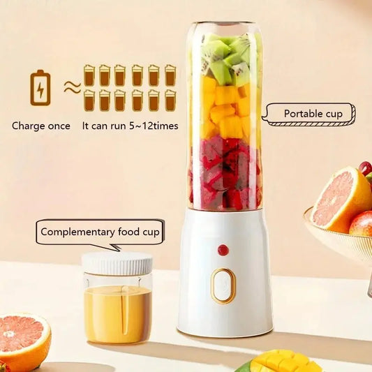 Portable Smoothie Blender Mini Juicers USB Rechargeable Juicer Cup 6 Blades Multifunction Smoothie Milkshake Juice Machine - RIGBYZ