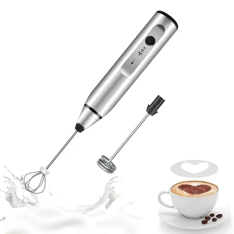 Portable Electric Milk Frothers Handheld Blender USB Mini Coffee Maker Whisk Mixer Cappuccino Cream Egg Beater Food Blender - RIGBYZ