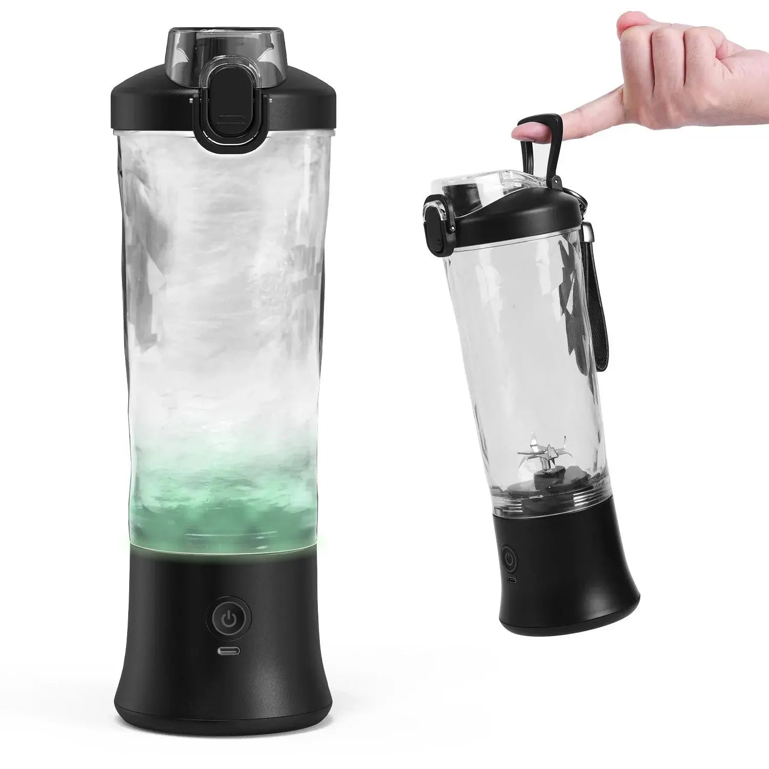 Portable Blender for Smoothies Shakes Juice Personal Small Mini Glass Mixer USB Rechargeable Electric Handheld Watter Bottle - RIGBYZ