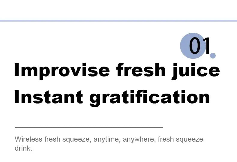 Portable Juicer Cup Smoothie Blender 6 Blade Blender Bottle Household Fruit Juicer Cup USB Rechargeable Juicer Kitchen Tool - RIGBYZ
