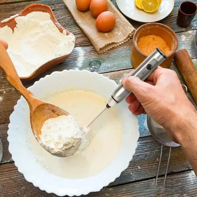 Portable Electric Milk Frothers Handheld Blender USB Mini Coffee Maker Whisk Mixer Cappuccino Cream Egg Beater Food Blender - RIGBYZ
