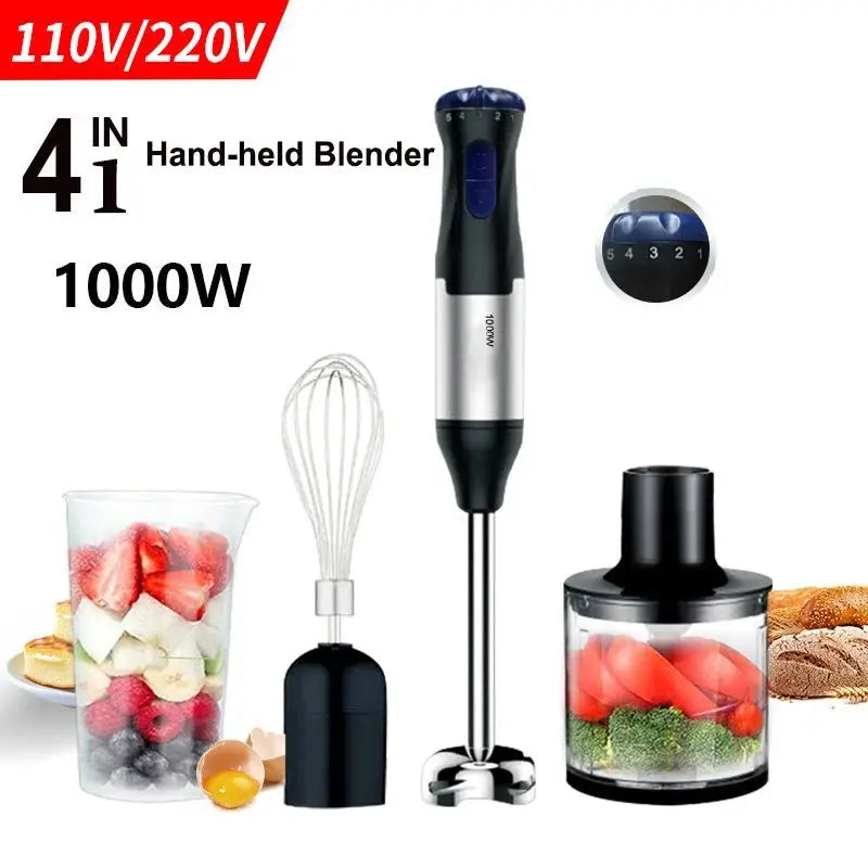 1000W Hand - held Multi - function Blender Set - RIGBYZ